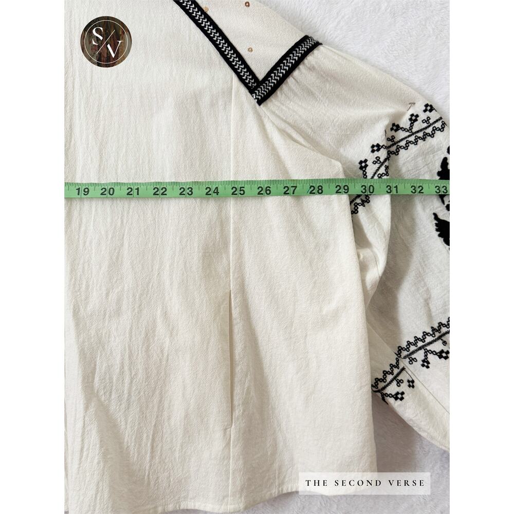 RD & Koko Free People Tallie Embroidered Cotton Tunic Size XL - Picture 8 of 9